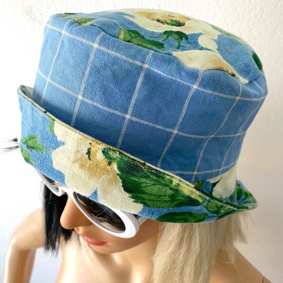 Colorful Bucket Hat Mixed Print Hat Floral Hat Summer Hat Hippie Boho Festival - Picture 9 of 9